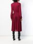 Giambattista Valli jurk met kraag van kant Rood - Thumbnail 4