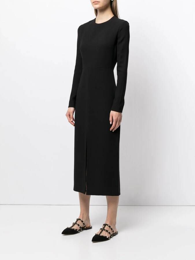 Giambattista Valli Midi-jurk met ronde hals Zwart