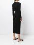 Giambattista Valli Midi-jurk met ronde hals Zwart - Thumbnail 3