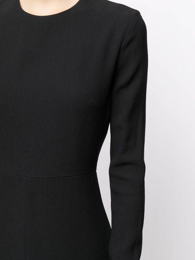 Giambattista Valli Midi-jurk met ronde hals Zwart