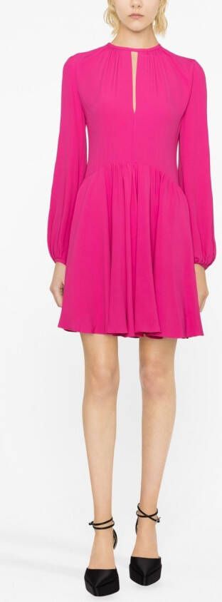 Giambattista Valli Mini-jurk met lange mouwen Roze