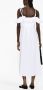 Giambattista Valli Off-shoulder midi-jurk met ruches Wit - Thumbnail 4