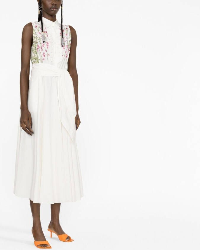 Giambattista Valli Mouwloze jurk Wit
