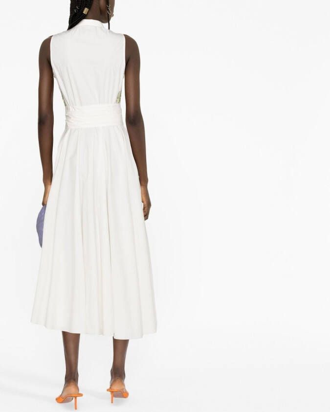 Giambattista Valli Mouwloze jurk Wit