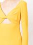Giambattista Valli Blousejurk met gedraaide voorkant Geel - Thumbnail 5