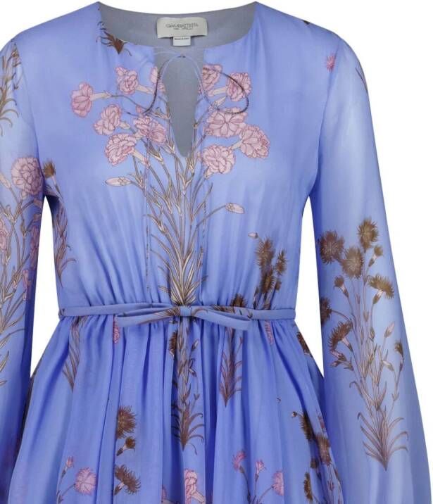 Giambattista Valli Zijden jurk Paars