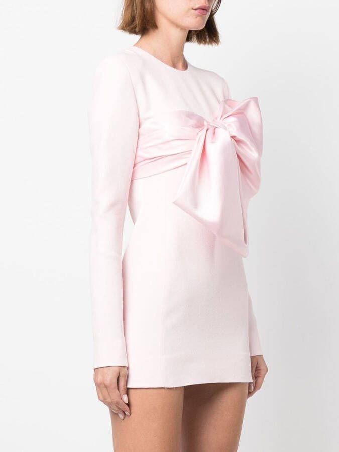 Giambattista Valli Zijden mini-jurk Roze