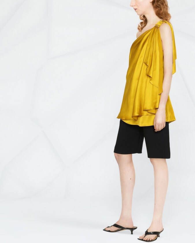 Gianluca Capannolo Asymmetrische blouse Geel