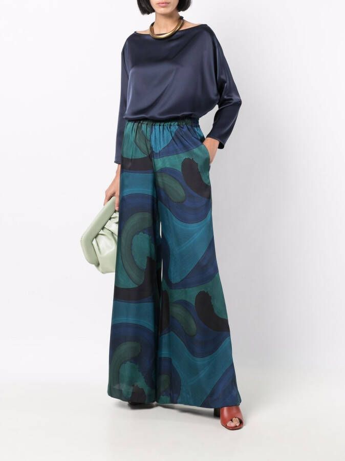 Gianluca Capannolo Blouse met boothals Blauw