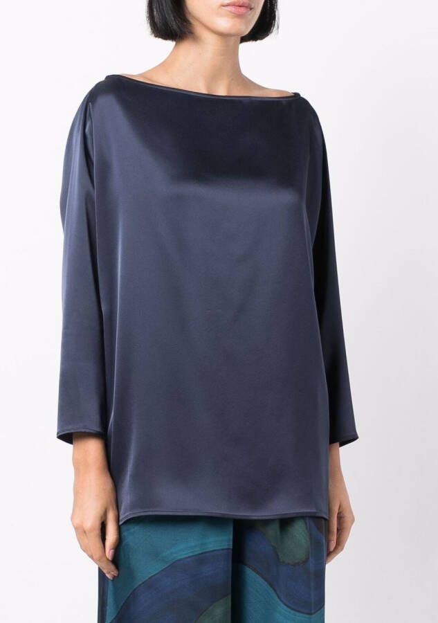 Gianluca Capannolo Blouse met boothals Blauw