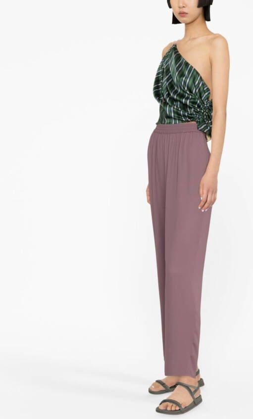 Gianluca Capannolo Pantalon met elastische taille Paars