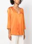 Gianluca Capannolo Zijden blouse Oranje - Thumbnail 3