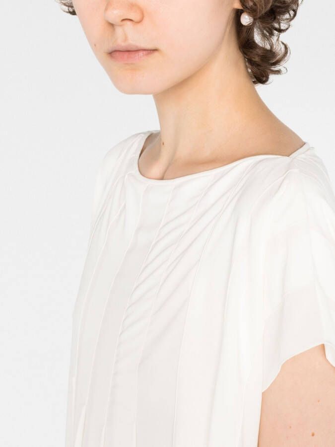 Gianluca Capannolo Geplooide midi-jurk Beige