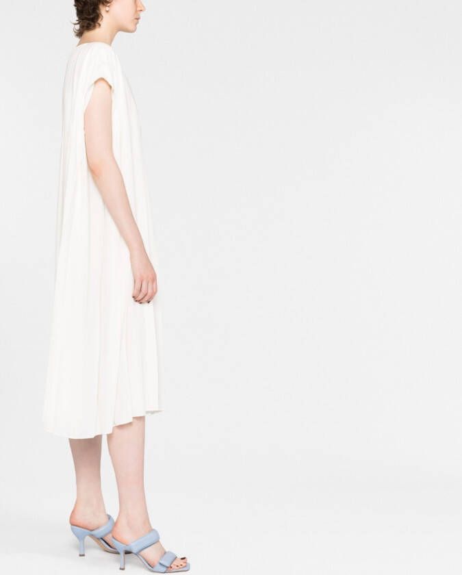 Gianluca Capannolo Geplooide midi-jurk Beige