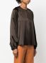 Gianluca Capannolo Zijden blouse Bruin - Thumbnail 3