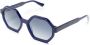 GIGI STUDIOS Shirley zonnebril met geometrisch montuur Blauw - Thumbnail 2