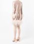 Gilda & Pearl Midi-jurk met veren afwerking Roze - Thumbnail 4