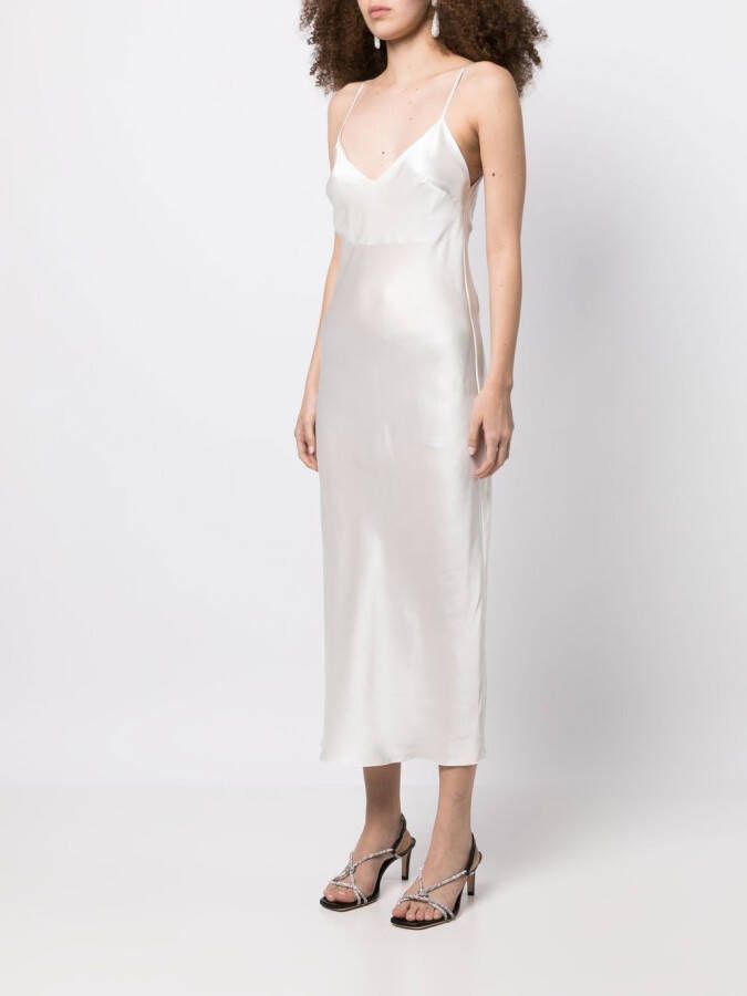 Gilda & Pearl Midi-jurk Wit
