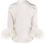 Gilda & Pearl Satijnen pyjamashirt Wit - Thumbnail 2
