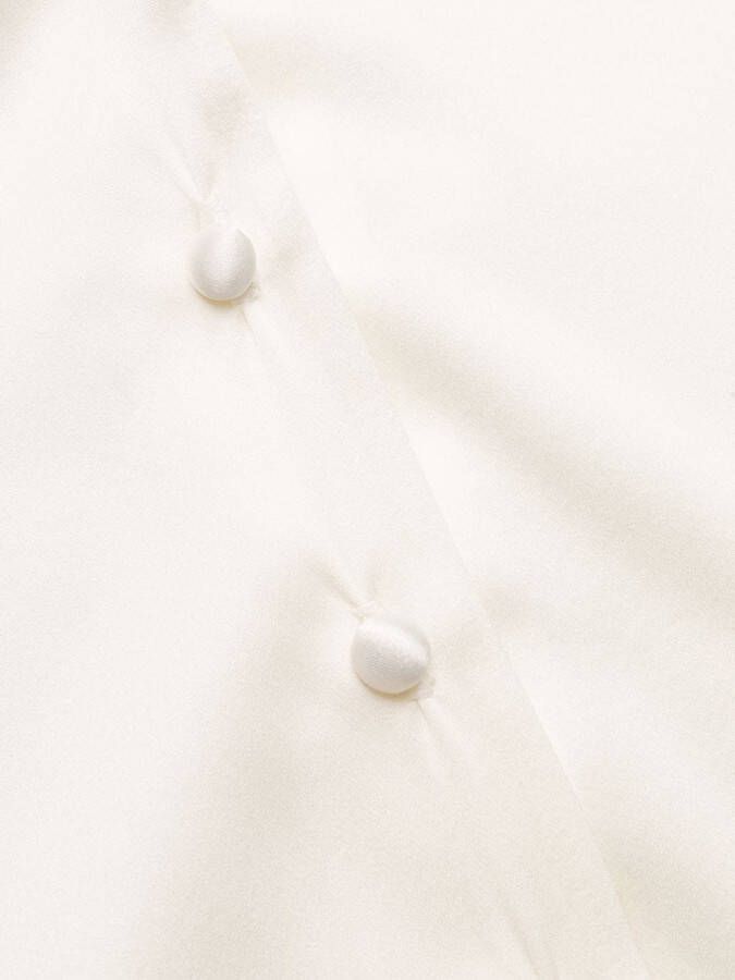 Gilda & Pearl Satijnen pyjamashirt Wit