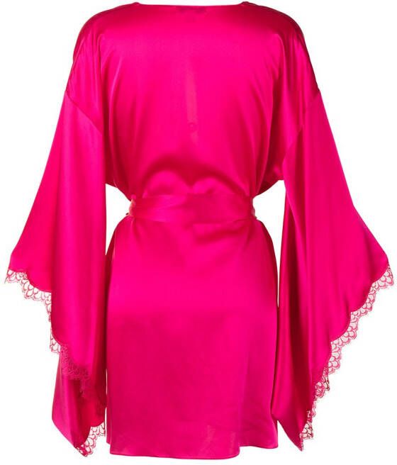 Gilda & Pearl Zijden badjas Roze