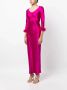 Gilda & Pearl Zijden maxi-jurk Roze - Thumbnail 3