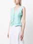 Gimaguas Blouse van katoen-linnenmix Groen - Thumbnail 3