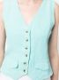 Gimaguas Blouse van katoen-linnenmix Groen - Thumbnail 5