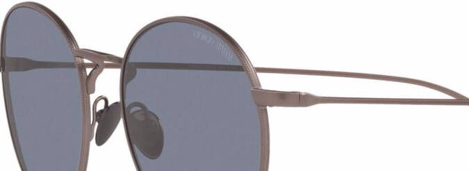 Giorgio Armani AR6125 zonnebril met rond montuur Metallic