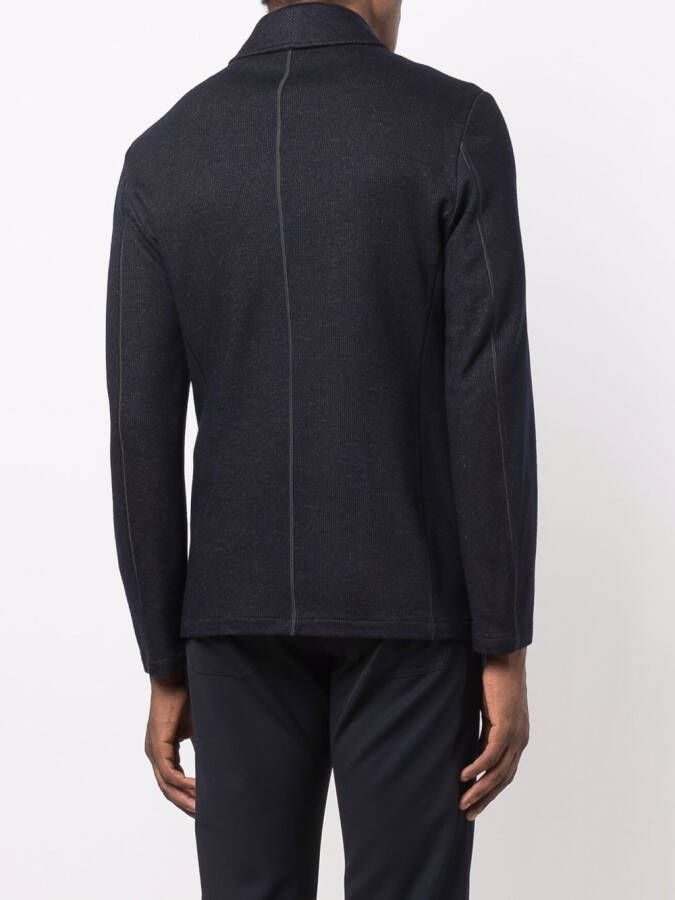 Giorgio Armani Blazer met enkele rij knopen Blauw