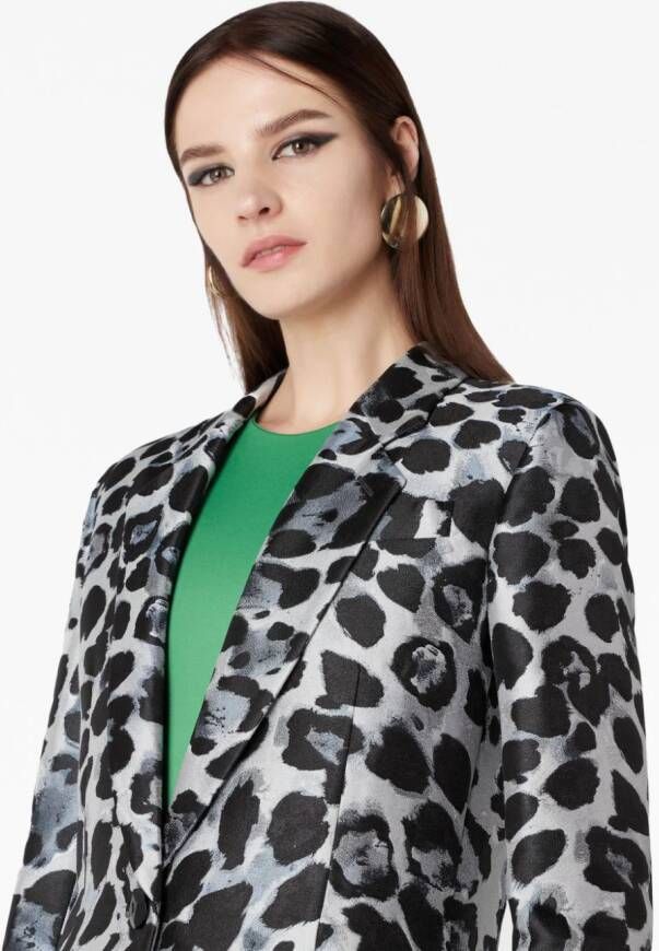 Giorgio Armani Blazer met enkele rij knopen Zwart