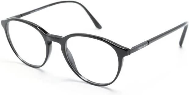 Giorgio Armani Bril met rond montuur Zwart