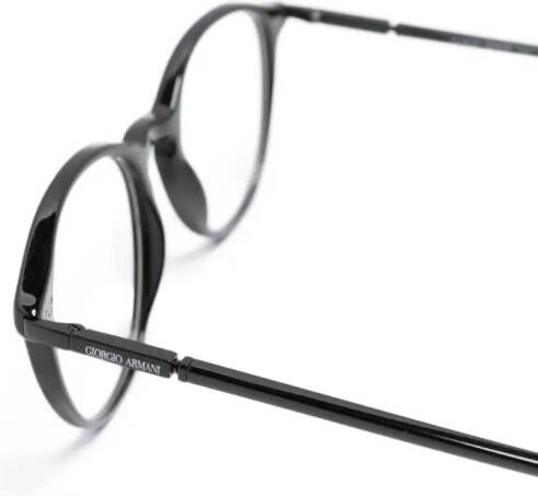 Giorgio Armani Bril met rond montuur Zwart