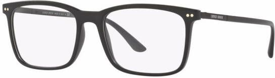 Giorgio Armani Bril met vierkant montuur Zwart