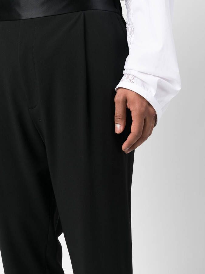 Giorgio Armani Broek met toelopende pijpen Zwart