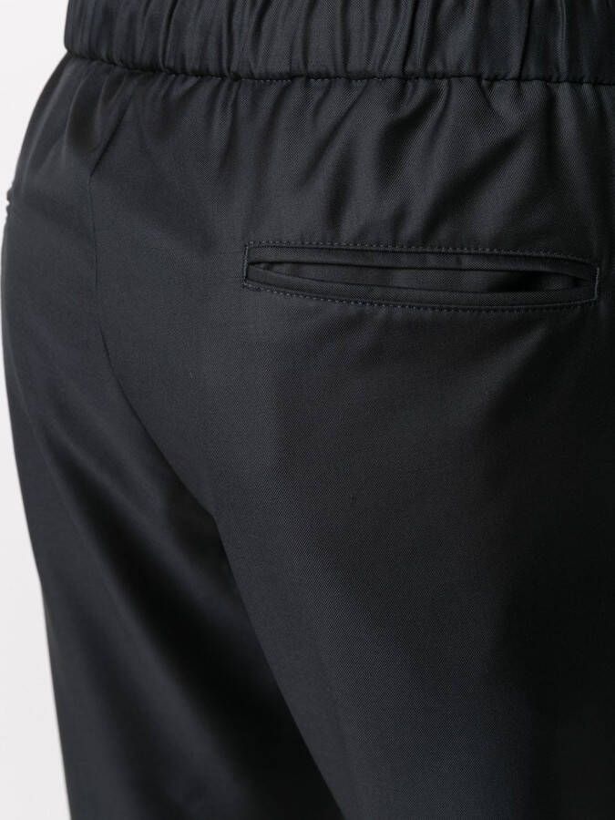 Giorgio Armani Broek met trekkoordtaille Blauw