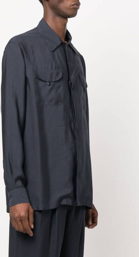 Giorgio Armani Button-down overhemd Blauw