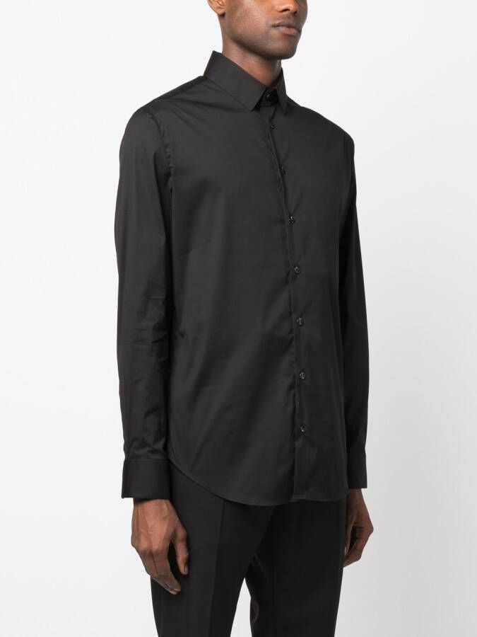 Giorgio Armani Button-down overhemd Zwart