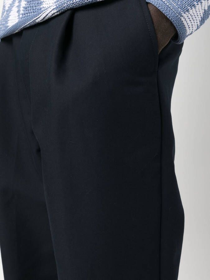 Giorgio Armani Cropped pantalon Blauw
