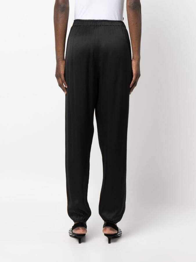 Giorgio Armani Pantalon met elastische taille Zwart