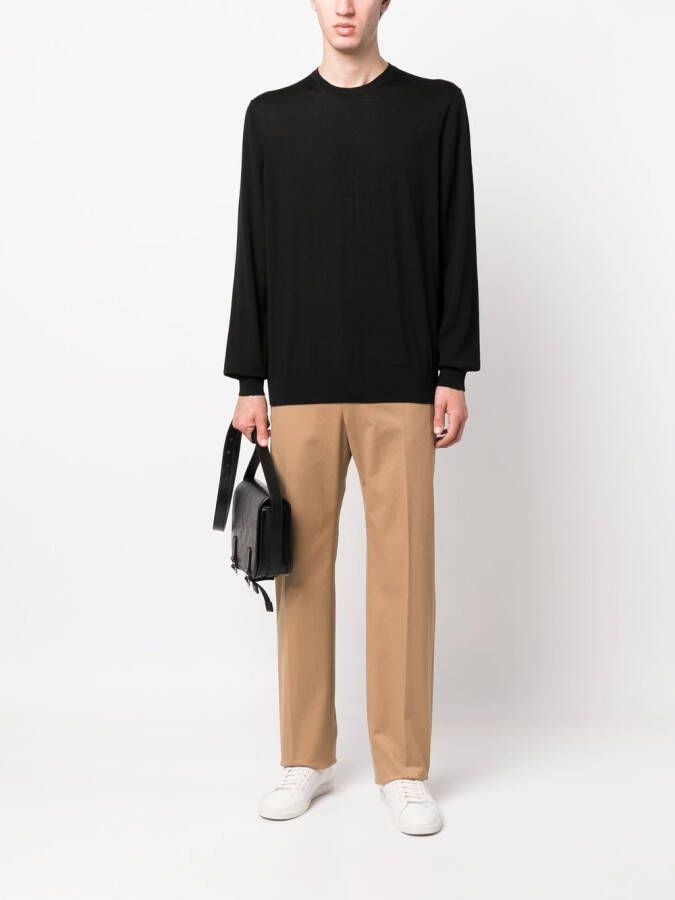 Giorgio Armani Fijngebreide trui Zwart