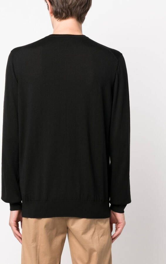 Giorgio Armani Fijngebreide trui Zwart