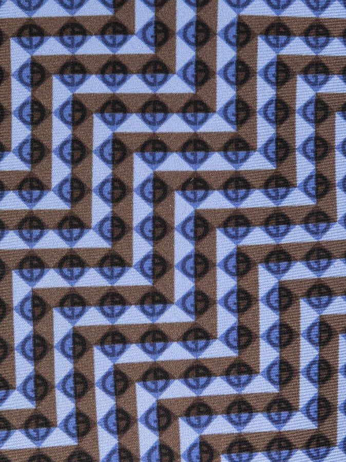 Giorgio Armani Stropdas met geometrisch patroon Blauw