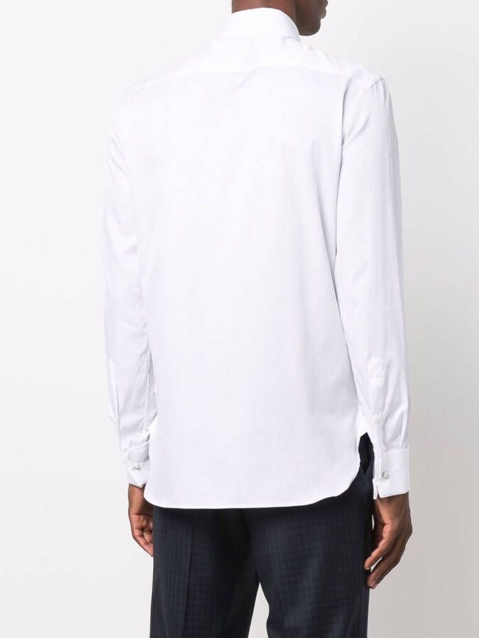 Giorgio Armani Getailleerd overhemd Wit