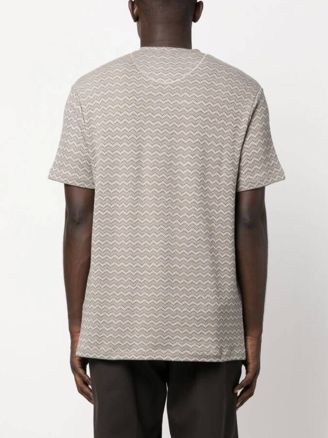 Giorgio Armani T-shirt met ronde hals Beige