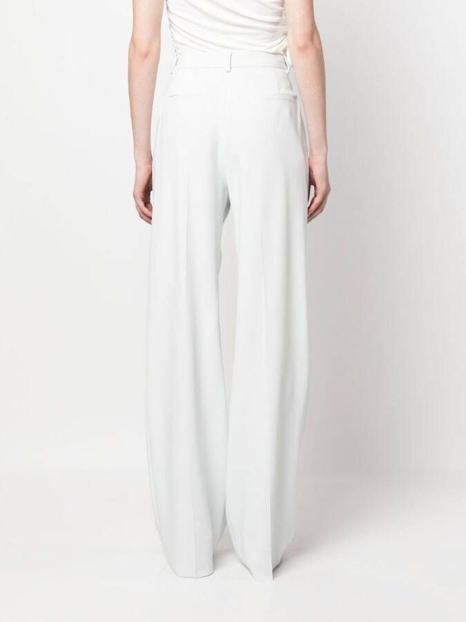 Giorgio Armani Broek met wijde pijpen Grijs