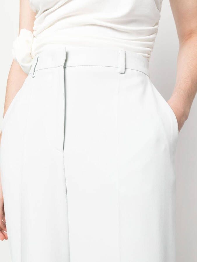 Giorgio Armani Broek met wijde pijpen Grijs
