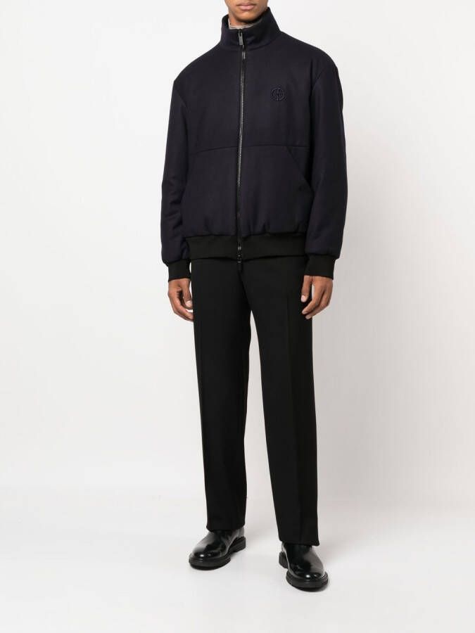 Giorgio Armani Jack met rits Zwart