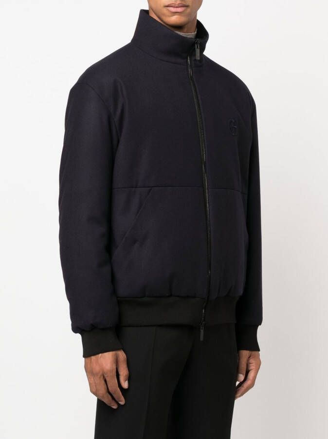 Giorgio Armani Jack met rits Zwart