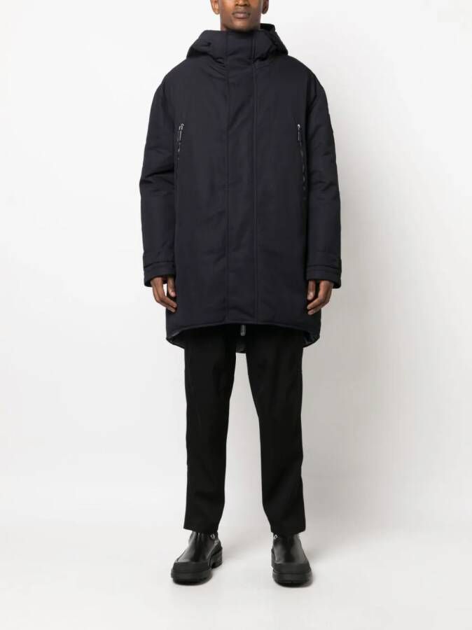Giorgio Armani Jas met geborduurd logo Blauw